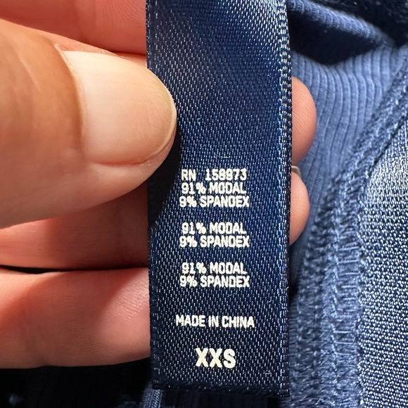 NWT Skims Team USA Limited Edition Ribbed Loungewear Leggings Navy Women’s XXS - Picture 10 of 11